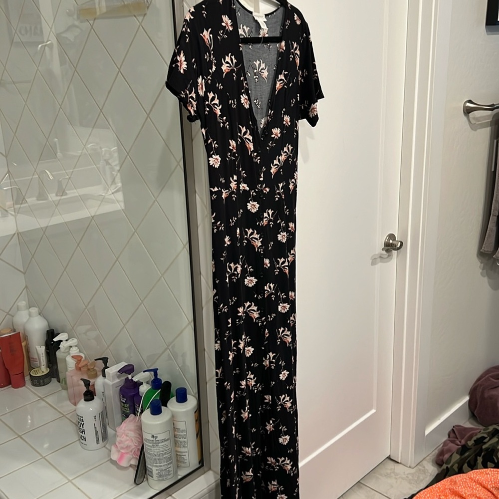 Long maxi floral dress